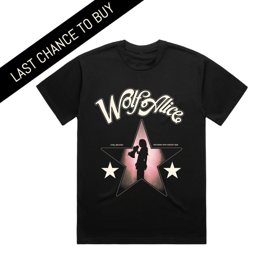 Wolf Alice Belfast Event T-Shirt Black