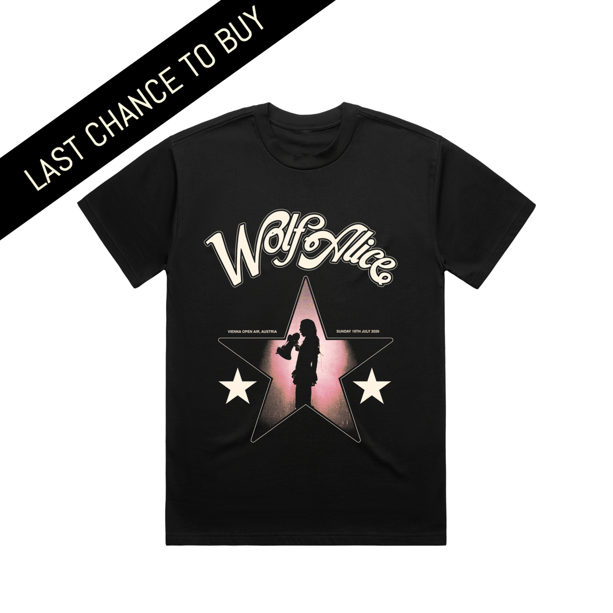 rockin’on sonic Wolf Alice Tシャツ Lサイズ Vienna Event T-Shirt Black | Wolf Alice Official Store