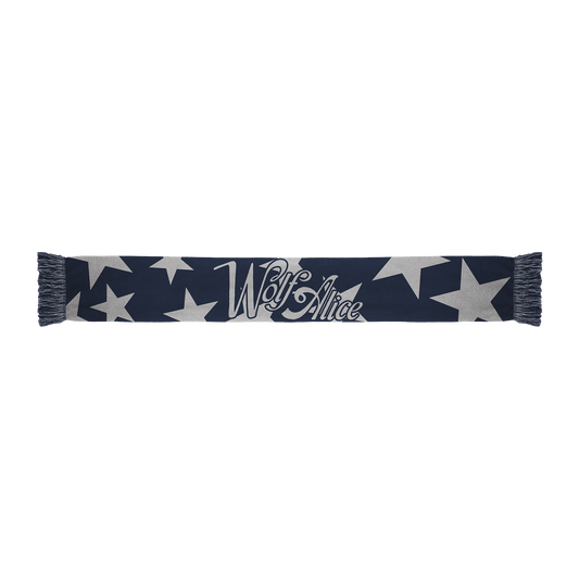 Wolf Alice Blue / Silver Scarf
