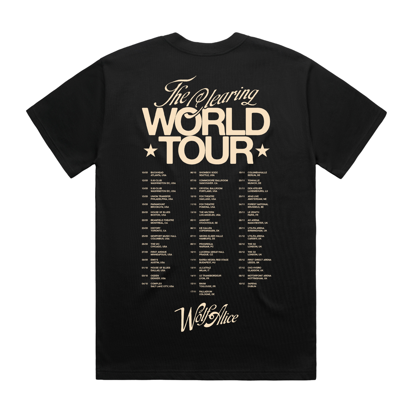 The Clearing 2025 Tour T-Shirt