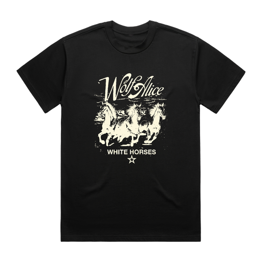White Horses T-Shirt (Black)