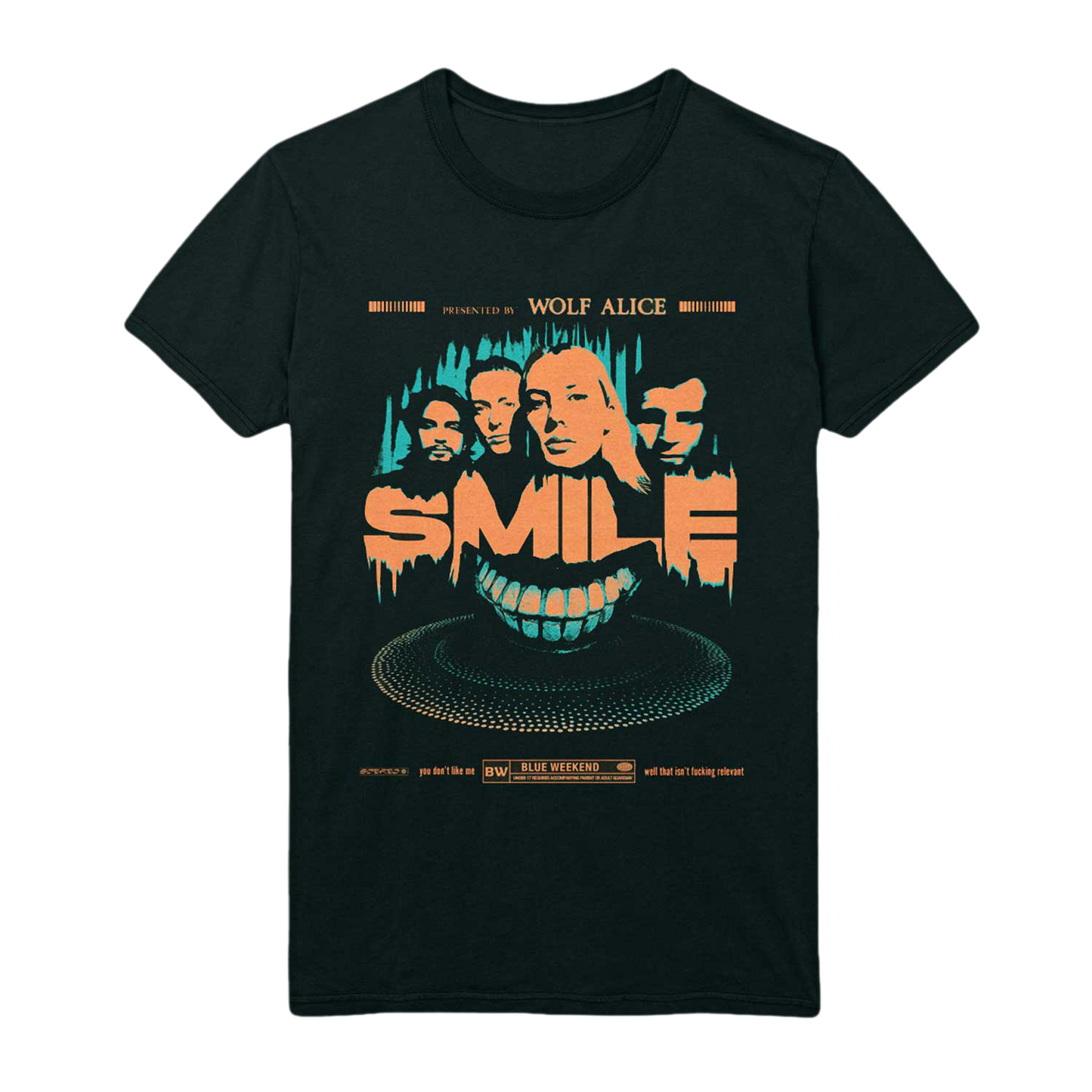Wolf Alice Smile image Black t-shirt
